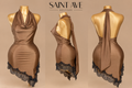 The Mocha Romance Mini Dress